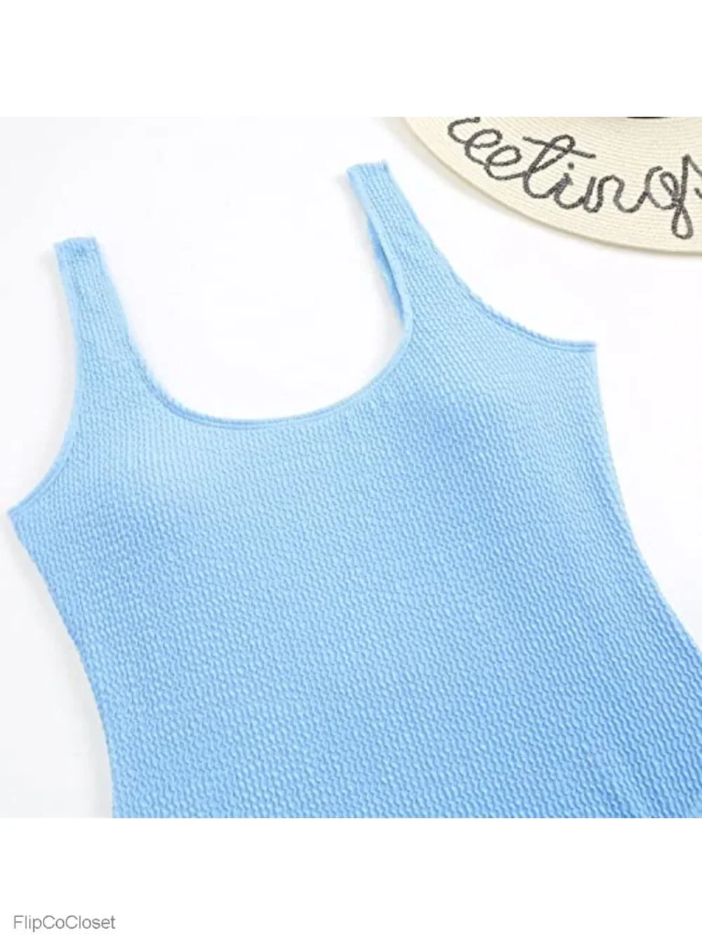 Women's One Piece Ribbed Monokini Swimsuit Scoop Neck Low Back Padded Bra S-XL